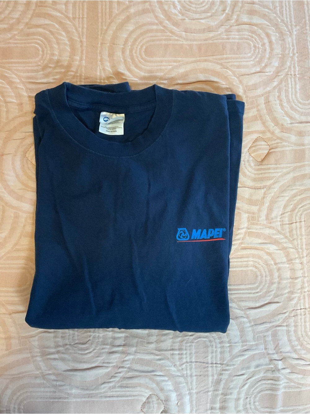 Port and Company Navy Short-Sleeve MAPEI Logo Tee